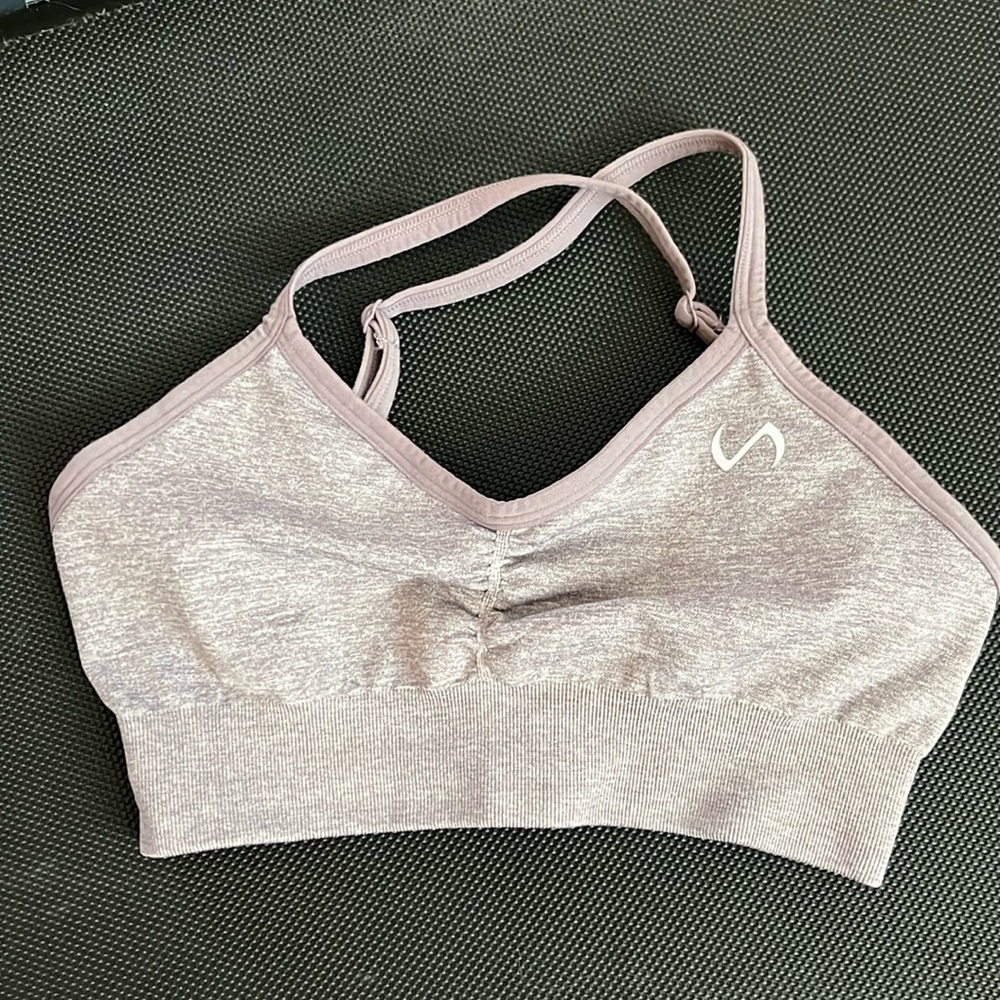 S TLF Boost Seamless Multi-back Strap Sports bra in lilac heather